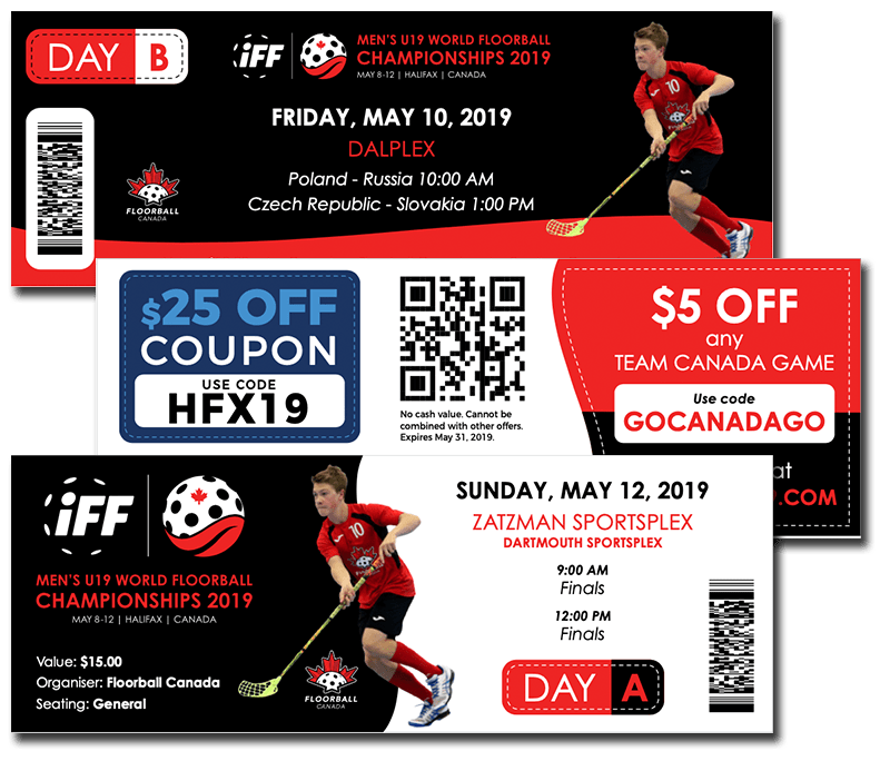 U19 Floorball Ticket Examples